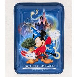 Walt Disney World FOUR PARKS + ONE WORLD 2008 Small Pin Coin Trinket Dish Tray